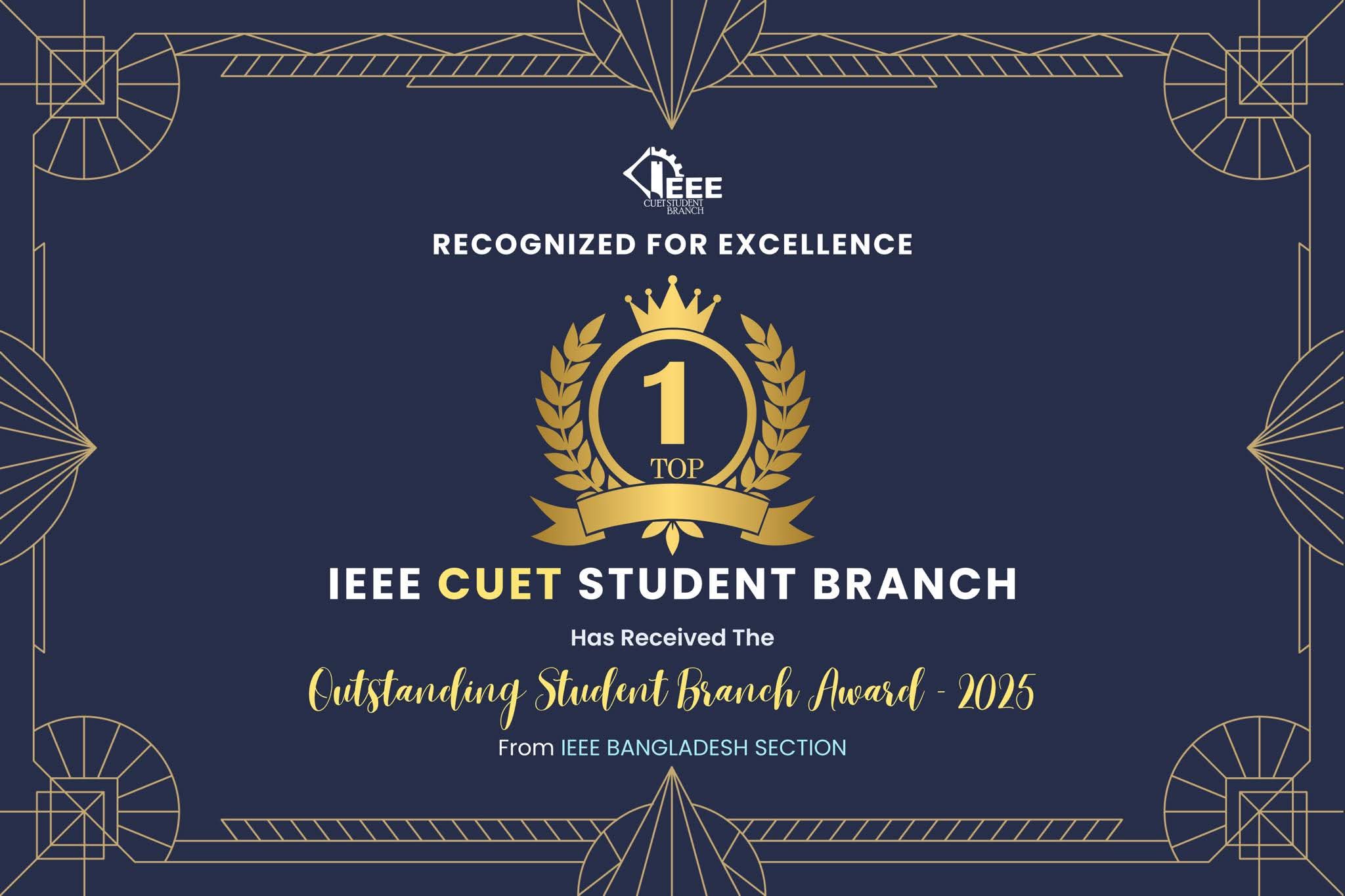 Outstanding Student Branch Award 2025